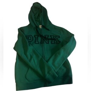 PINK Victoria's Secret Green Zip-Up Jacket
